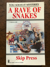 Skip Press A RAVE OF SNAKES 1st 1994 You Solve It Mysteries Great Cover Art - $4.94