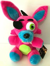 XLARGE 16&quot; FNAF FOXY PINK BLACKLIGHT NEON. LICENSED PLUSH. NWT - $24.15