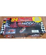 Racing Champions Bill Elliott McDonald&#39;s Diecast Transporter &amp; Chrome Ca... - $54.55 CAD