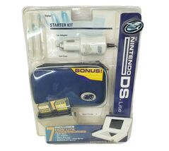 NEW NINTENDO DS LITE STARTER KIT W 7 ACCESSORIES STYLUS CASE CAR ADAPTER... - $19.00