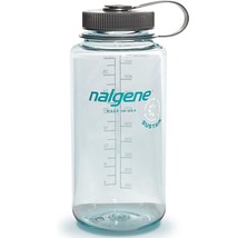 Nalgene Sustain 32oz Wide Mouth Bottle (Seafoam) Recycled Reusable - £12.58 GBP