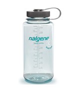 Nalgene Sustain 32oz Wide Mouth Bottle (Seafoam) Recycled Reusable - £12.40 GBP