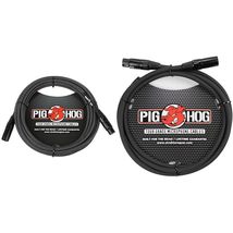 Pig Hog PHM20BKW Black/White Woven High Performance XLR Microphone Cable... - £21.28 GBP