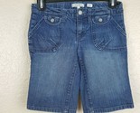 Old Navy Girl&#39;s Stretch Denim Bermuda Shorts Size 12 Blue TR9 - $8.41