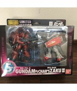 Mobile Suit Gundam Mobile Suit in Action Figure Msia Gundam vs Char&#39;s Za... - $84.80
