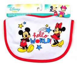 Disney Baby Mickey and Minnie Mouse Infant Bib - £5.44 GBP