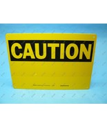 Brady 25357 Blank Sign Caution Header 10&quot; X 14&quot; Yellow/Black Poly New - $10.99