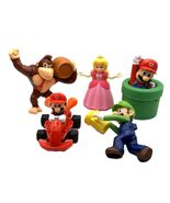 Super Mario Happy Meal Toy Lot of 5 Mario Luigi Diddy Kong Princess Peac... - $27.99 CAD