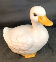 JUST A DUCK : Vintage Hand-Painted White Ceramic Duck by Lasting Product... - €24,00 EUR