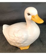 JUST A DUCK : Vintage Hand-Painted White Ceramic Duck by Lasting Product... - £21.03 GBP