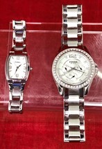 Lot of 2 Fossil Watches Riley ES2203 &amp; F2 Pearl Dial ES1110 Women’s Ladies - £31.34 GBP