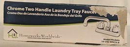 Homewerks Worldwide 16U42WNCHB Chrome Two Handle Laundry Tray Faucet image 9