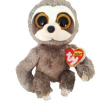 Ty Beanie Boos Collection Dangler Sloth 2020 6 inches Sitting Gray Fur Hard Eyes - £7.99 GBP