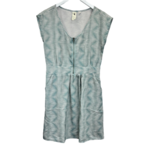 Needle &amp; Thread Dress Green Size M Anthro Zipper Front Knee Length Pockets - £25.26 GBP