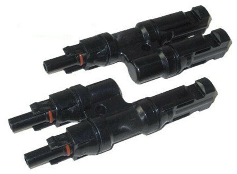 Tektrum 1 Pair PV Cable Branch Y Adapter Connector - Connection of Solar... - $14.95