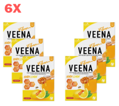 6X Veena Fiber Drink Powder Honey Lemon Help Excretion Natural Prebiotic... - $118.61