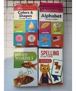 SCHOLASTIC AND OTHER - FLASH CARDS - SET OF 4 - $10.00