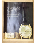 1967 Timex Electric Wrist Watch Men’s Lady’s Gold Leather Band Vintage P... - $144.13 MXN