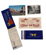 1954 Southern Pacific 2 RR Train Ticket Eugene PostCard Portland OR Taco... - $279.64 MXN