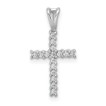 14k Gold 1/6ct. Diamond Latin Cross Pendant PM4973 - $351.49