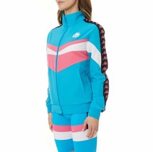 Kappa Football Cimanhi Track Jacket Blue Turkis Hot Pink Black - S - NWT  - $55.00