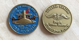 USS Augusta SSN 710 Submarine Challenge Coin USN Pride Runs Deep - £51.40 GBP