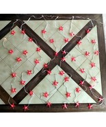 IKEA Translucent Red GLANSA 48-Star Fairy String Light Curtain - Tested - €37,66 EUR