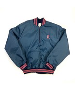 Vintage Blue Satin Baseball Bomber Rennoc Jacket Made USA Size XL 48 Gol... - £21.66 GBP