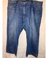 Levis 559 Mens Jeans Relaxed Rugged Blue Denim Size 50 x 29 Medium Wash Q69 - $376.79 MXN