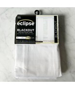 Eclipse Braxton Blackout Curtain White-One Rod Pocket Panel 42&quot; wide x 8... - $18.95