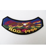 HARLEY-DAVIDSON OWNERS GROUP 1996 HOG H.O.G. rocker emblem jacket patch  - £14.60 GBP
