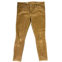 Gap 1969 Corduroy Jeans Palomino Brown Always Skinny Women Size 29R Mid Rise - $23.74