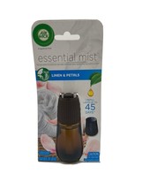Air Wick Essential Mist Diffuser Oil Refill Linen &amp; Petals Scent 0.67 Oz (20mL) - £4.69 GBP