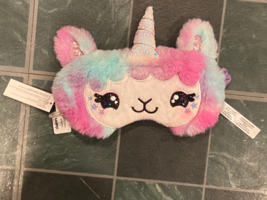 Claire&#39;s 7&quot; Unicorn Llama Plush Sleep Mask *NEW/Unused w/Tags* d2 - $8.99