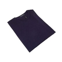 Men PRINCELY Italian Wool Blend Crew Pullover Slim 84001-30 Poker Purple 120 image 5