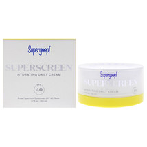 Superscreen Hydrating Daily Cream SPF 40 PA Plus by Supergoop for Unisex... - $51.24