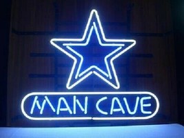 Dallas Cowboys Man Cave Neon Sign 14&quot;x10&quot; Beer Bar Light Artwork Man Cave Gift - $83.99