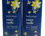 2X Bodycology Winter Vanilla 2 In 1 Body Wash &amp; Bubble Bath 16 Oz. Each - $19.95