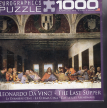 The Last Supper Leonardo Da Vinci Jigsaw Puzzle 1000 pieces Eurographics... - $6.79