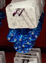 Disney Parks Mickey Mouse Icon Biue Color Filigree Ornament with Faux Ge... - $647.08 MXN