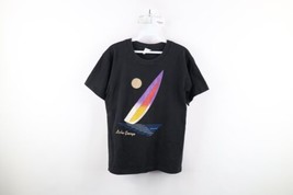 Vtg 90s Streetwear Mens S Distressed Lake George New York Sailing T-Shirt USA - £31.61 GBP