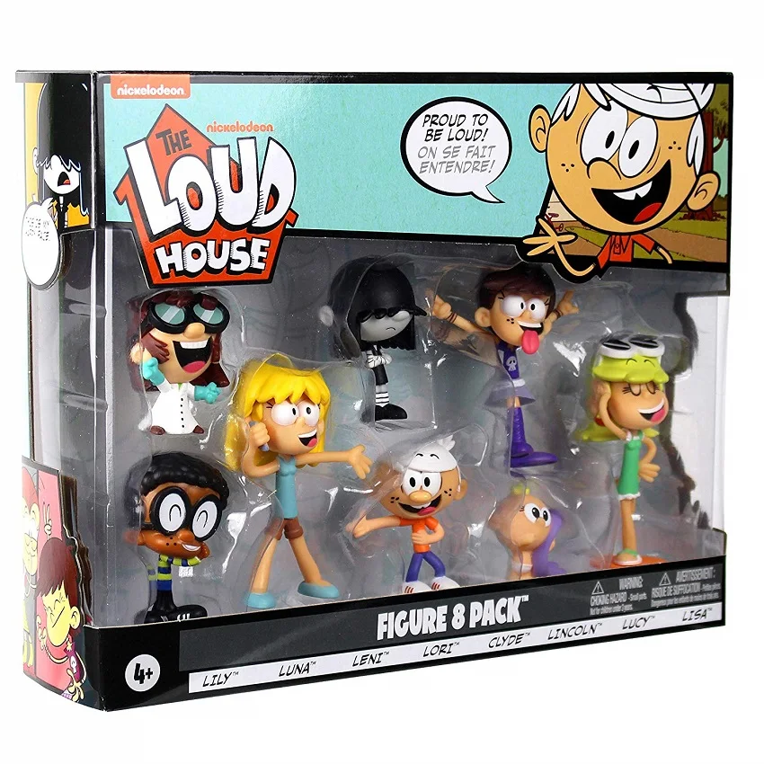 8pcs/set The Loud House Action Figure Toys 5-8cm with box - £25.77 GBP