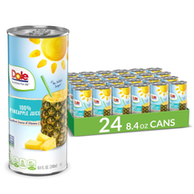 100% Pineapple Juice, 100% Fruit Juice with Added Vitamin C, 8.4 Fl Oz  - £17.27 GBP - £25.20 GBP