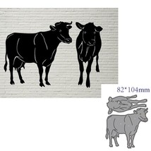 Cows Metal Cutting Dies Cut Die Decoration Scrapbooking Card Making Crafting - $11.12