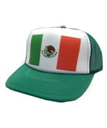 Mexico Flag Trucker Hat mesh hat snapback hat green New - $15.66
