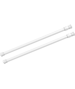 2Pcs Spring Tension Curtain Rod，21-38 Inches Adjustable Expandable Press... - $477.70 MXN