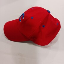 MLB Chicago Cubs Men's Back Strap Red Cotton Baseball Cap Hat image 3