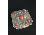 Sterling Silver Mirror Antique Natural Coral - $742.50