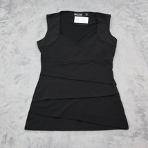 7th Avenue Shirt Womens S Black Design Studio New York Company Sleeveless Top - £15.55 GBP
