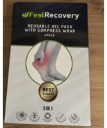 Feel Recovery Reusable Hot / Cold Gel Pack W Compress Wrap Ankle NEW - £16.98 GBP